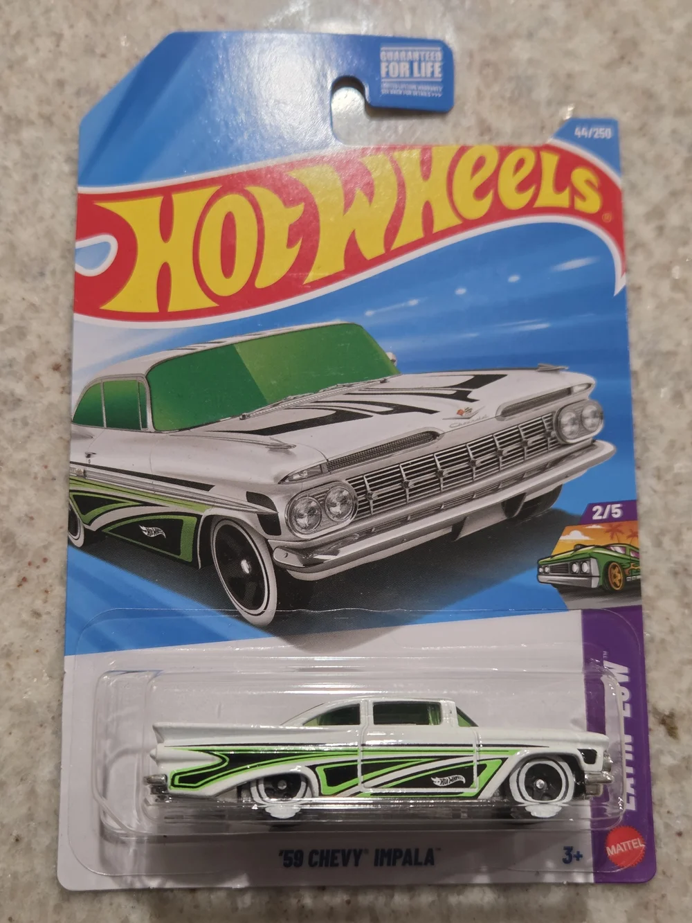 Mattel Hot Wheels '59 Chevy Impala White & Green